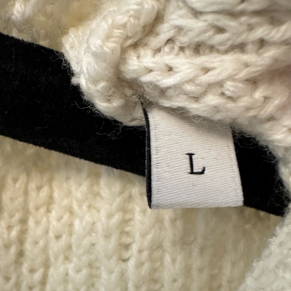 Sandro Cream Knit Sweater Size L - Picture 6 of 8